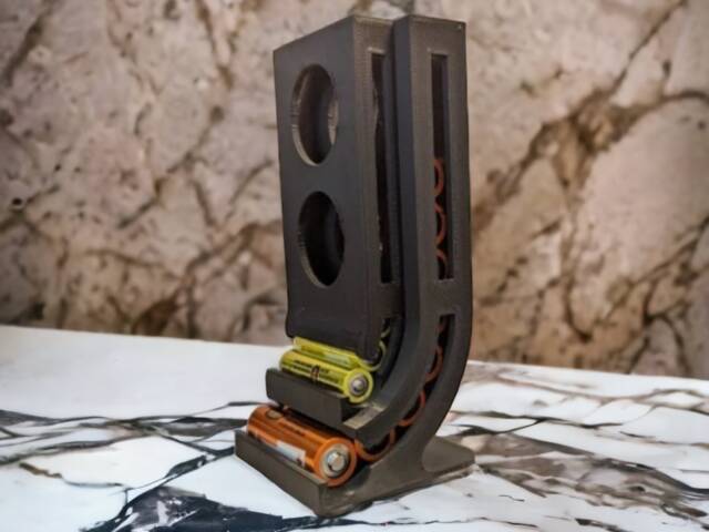 Aa & Aaa Battery Organiser - 3D Printed Desk Dispenser Home Office Storage Practical Gift - image 1