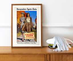 Reprint Of A Vintage Wwii Female Us Navy Recruitment Poster - thumbnail 1