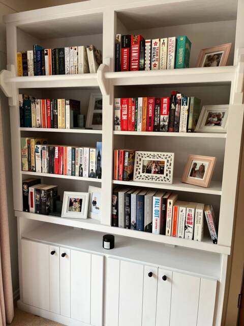 Handcrafted Bookcase Library With Storage, Farrow & Ball Finish - image 1