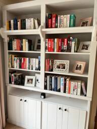 Handcrafted Bookcase Library With Storage, Farrow & Ball Finish - thumbnail 1
