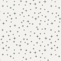 Monochrome Cross Print Crib Sheet - Black & White Baby Bedding - thumbnail 3