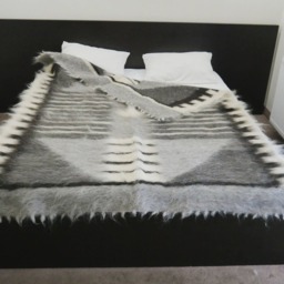 Queen/King Size Bed Blanket Undyed Natural Wool Bedding - thumbnail 2