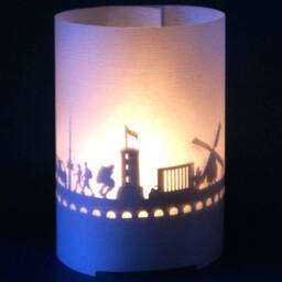 Bielefeld Skyline Shadow Play - City Souvenir Gift Tube