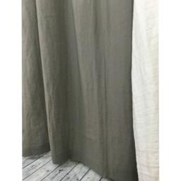Gray Line Curtains, Custom Curtains, Made Grey Extra Long Curtains - thumbnail 3