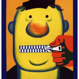 "Reprint Of A Ww2 Propaganda Poster - ""Zip It Careless Talk Costs Lives" - thumbnail 3