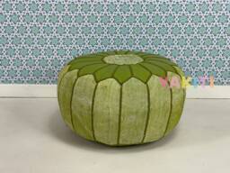 Yakiti - Floor Cushions, Sabra Poufs, Cactus Silk, Agave Round Silk Pouf, Natural Fiber, Home Decor, Interior Design - thumbnail 1
