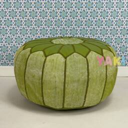 Yakiti - Floor Cushions, Sabra Poufs, Cactus Silk, Agave Round Silk Pouf, Natural Fiber, Home Decor, Interior Design - thumbnail 2
