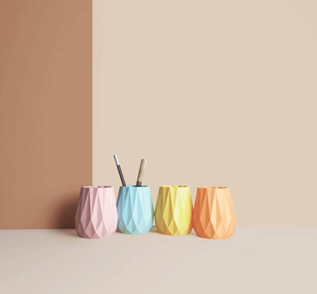 Pencil Potdesk Organizer Made With Recycled Materials, Idea For Office Accessories, Storage & Decoration, Scandinavian Design, Gift Home - image 1