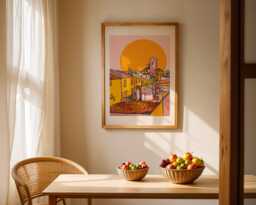 Antibes Art Print Grimaldi Tower, South Of France Travel Poster - thumbnail 1