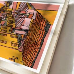 Antibes Art Print Grimaldi Tower, South Of France Travel Poster - thumbnail 3