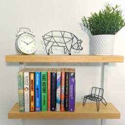 Geometric Pig - Wall Art Hanging Decoration Home Decor Black Printinghive - thumbnail 2