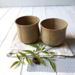 Ceramic Planter, Small Succulent Plant Pot, Modern Pottery Tea Cup, Coffee Mug, Herbal Mug - thumbnail 1