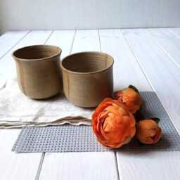 Ceramic Planter, Small Succulent Plant Pot, Modern Pottery Tea Cup, Coffee Mug, Herbal Mug - thumbnail 2