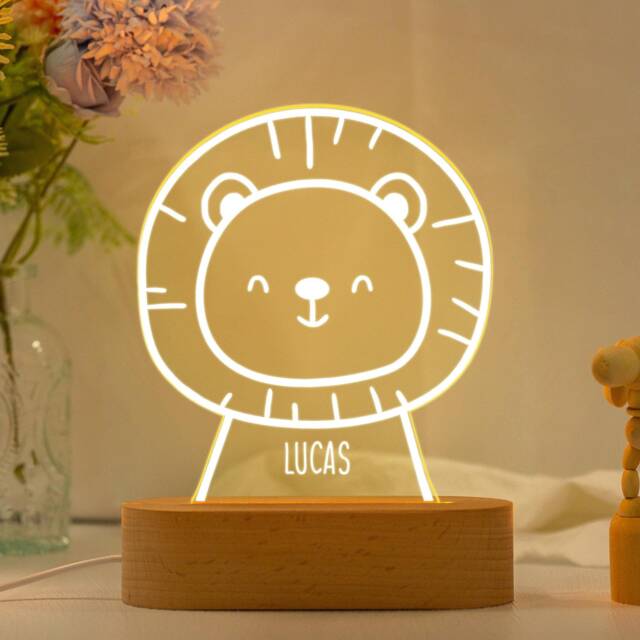 Custom Babys Night Light With Name, Baby Bedroom Lamp, Kids Light, Birthday Gift, Nursery Decor, Gift For Kids, Newborn Gift, Baby Birth Gift - image 1