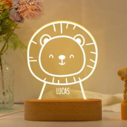Custom Babys Night Light With Name, Baby Bedroom Lamp, Kids Light, Birthday Gift, Nursery Decor, Gift For Kids, Newborn Gift, Baby Birth Gift - thumbnail 1