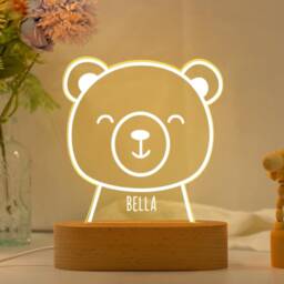 Custom Babys Night Light With Name, Baby Bedroom Lamp, Kids Light, Birthday Gift, Nursery Decor, Gift For Kids, Newborn Gift, Baby Birth Gift - thumbnail 2