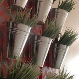 Indoor Wall Planter - Coral - One Row Of 3 Pots - thumbnail 4