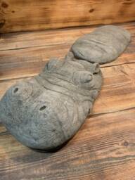 Stone Garden Extra Large 2 Piece Laying Submerged Hippo Statue Ornament - thumbnail 1
