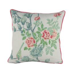 Cowtan & Tout - Jacqueline Rose/Aqua Stunning Contrast Piped Designer Cushion Cover Home D??cor Throw Pillow - thumbnail 2