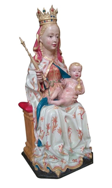 Virgin Mary Statue, Custom Woodcarving, Virgin Mary, Religious Art, Jesus, Wooden Sculpture - image 1