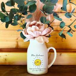 Personalised Teacher Thank You Gift, Bud Vase, Gift With Name, End Of Term For Making Me Shine - thumbnail 2