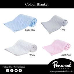 Personalised Baby Blanket - Name Embroidery Popcorn - thumbnail 2