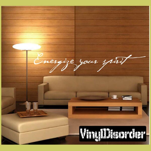 Energize Your Spirit - Vinyl Wall Decal Quotes Sticker In040Energizeiiiet - image 1
