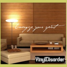 Energize Your Spirit - Vinyl Wall Decal Quotes Sticker In040Energizeiiiet - thumbnail 1
