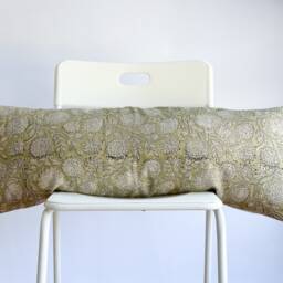 Floral Lumbar Pillow Cover Indian Block Print, Boho Farmhouse Decor - thumbnail 2