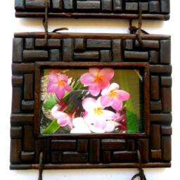Rustic Teak Wood 3 Photo Frame With Glass Wall Hanging Natural Driftwood Art Home Decor Reclaimed Handmade Wooden Picture Frames/Gift - thumbnail 3