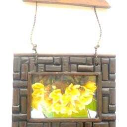 Rustic Teak Wood 3 Photo Frame With Glass Wall Hanging Natural Driftwood Art Home Decor Reclaimed Handmade Wooden Picture Frames/Gift - thumbnail 2