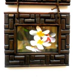 Rustic Teak Wood 3 Photo Frame With Glass Wall Hanging Natural Driftwood Art Home Decor Reclaimed Handmade Wooden Picture Frames/Gift - thumbnail 4