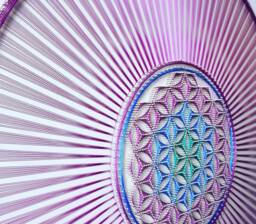 stringart Flower Of Life Sacred Geometry Meditation Wall Art Home Decor D??cor Mandala Zen 3D New Age Spiritual Gift, Yoga - thumbnail 1