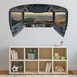 Vwaq Beach Window Wall Sticker - Airplane Pilot Cockpit Decal - Cp13 - thumbnail 1