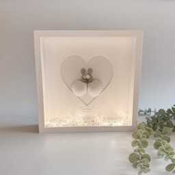 Brides Personalised Wedding Keepsake Pebble Art Picture Frame Gift For Two Brides Women Same Sex Marriage Lesbian Gay Mrs & - thumbnail 3