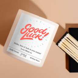 Good Luck Exams Gift. Student Candle Gift Set - thumbnail 3