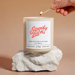 Good Luck Exams Gift. Student Candle Gift Set - thumbnail 1