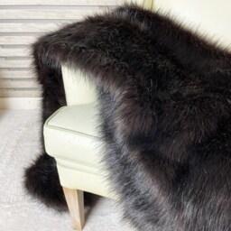 Luxurious Brown Bear Faux Fur Bed Or Sofa Throw With Brown Faux-Suede Lining in A Range Of Sizes - thumbnail 3