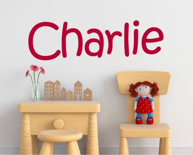 Kids Name Wall Sticker, Custom Name Wall Decor, Art, Personalised Art Gift, Decal For Kids Room - image 1