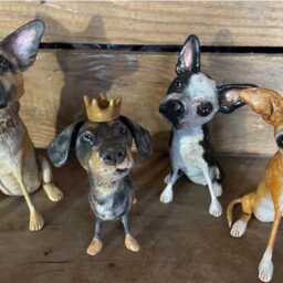Personalized Pet Clay Folk Art Sculpture Or Memorial Based On Your Pets Photo - thumbnail 2