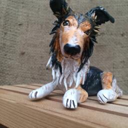 Personalized Pet Clay Folk Art Sculpture Or Memorial Based On Your Pets Photo - thumbnail 3