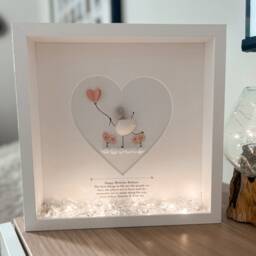 Birthday Girl Personalised Pebble Art Special Birthday Keepsake Unique Picture Stone Frame Woman Gift 30Th 40Th 50Th 60Th 70Th Her - thumbnail 2