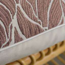 Cushion Cover 40x60cm - Handmade in France Leaf Pattern Upholstery Fabric - thumbnail 4