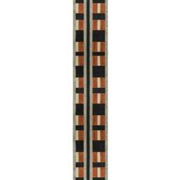 Black & Gray Cotton Area Rug, Handmade Kilim, Geometric Runner - thumbnail 3