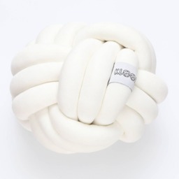 White Knot Cushion - Express Shipping - thumbnail 2