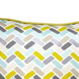 Geometric Chevron Cotton Cushion Cover Clarke & Maya Design - thumbnail 3