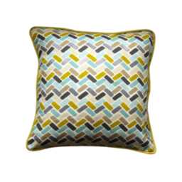 Geometric Chevron Cotton Cushion Cover Clarke & Maya Design - thumbnail 1