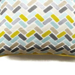 Geometric Chevron Cotton Cushion Cover Clarke & Maya Design - thumbnail 2