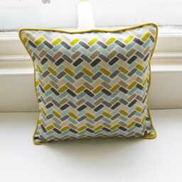 Geometric Chevron Cotton Cushion Cover Clarke & Maya Design - thumbnail 4
