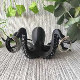 Octopus Ring Holder, Sealife Gift, Statue, Alternative Home Decor, Unusual Figurine, Nautical Ornament - thumbnail 2